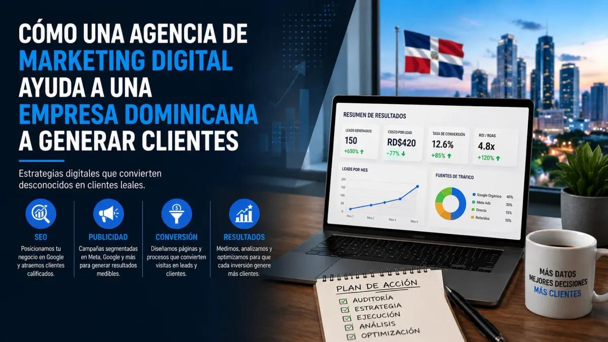 Cómo una agencia de marketing digital ayuda a una empresa dominicana a generar clientes
