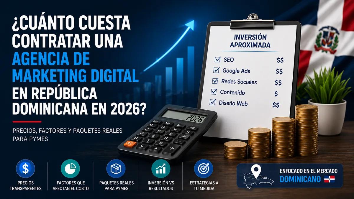 ¿Cuánto cuesta contratar una agencia de marketing digital en República Dominicana en 2026?
